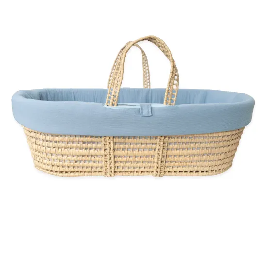 Blue muslin basket Blue muslin basket