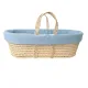 Blue muslin basket Blue muslin basket