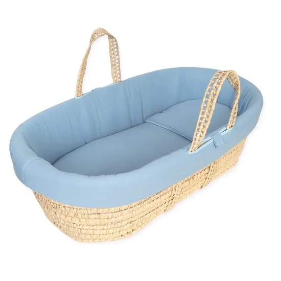 Blue muslin basket Blue muslin basket