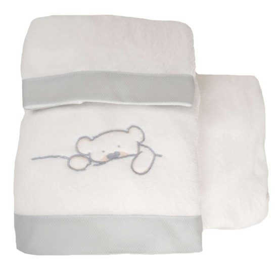 Juego Sábanas de Cuna 80 x 130 Coralina Sweet Bear Juego Sábanas de Cuna 80 x 130 Coralina Sweet Bear