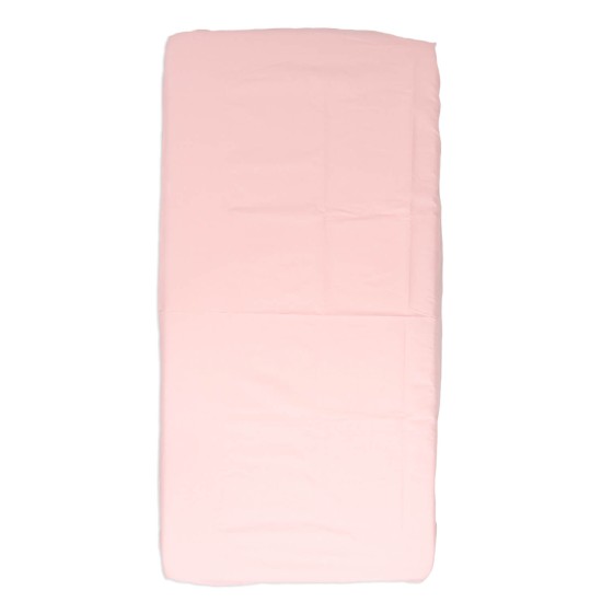 100% Cotton Fitted Sheet, Adjustable with Elastic Bands, Pink (Car/Carrycot/Cuckoo 80)