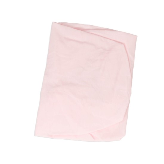 Set of 2 fitted sheets 100% Cotton. Adjustable with rubber. (Pink, Crib 60x70)